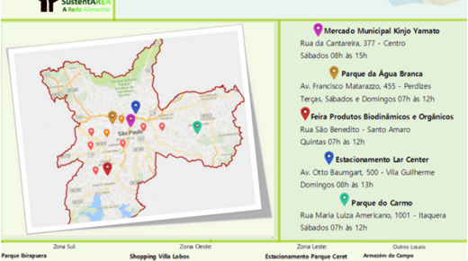 mapas feiras orgânicas
